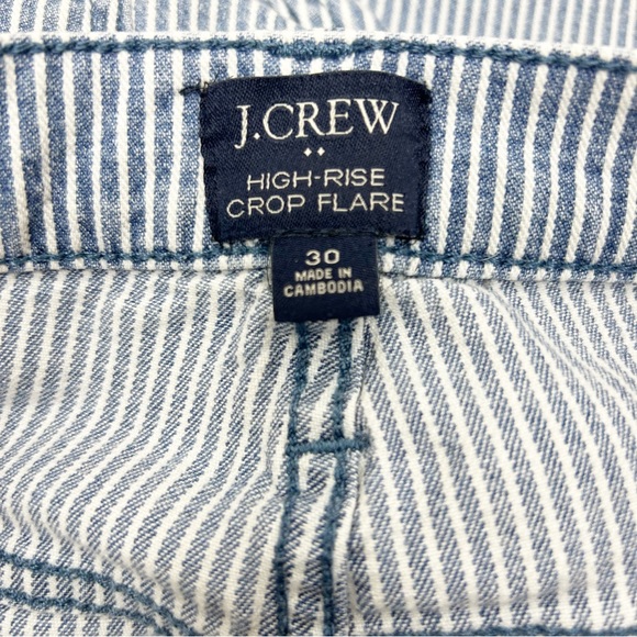 J. Crew Factory High-rise flare crop jean with piper stripe Size 30 - Picture 2 of 10